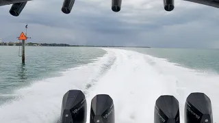 70mph+ into Miami! : $1.5 Million Invincible 46 Pilothouse sea trial.