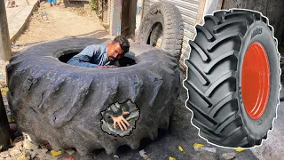 Amazing Process of Making Retreaded Tires | Old Tyre Repairing In Pakistan