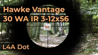 Hawke Vantage 30 WA IR 3-12x56 Reticle L4A Dot | Optics Trade Reticle Subtensions