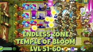 Plants vs Zombies 2 - Lost City | Endless Zone All Max Level Plants Test Level 51 - 60