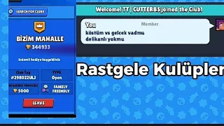 Rastgele Kulüplere Gidip Insanları Köstüm vs çağırdım😎😮! Brawl Stars