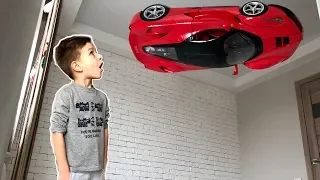 Mark plays hide and seek with cool cars. Video for kids.