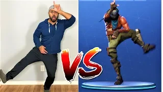 FORTNITE DANCE CHALLENGE in real life with DAD