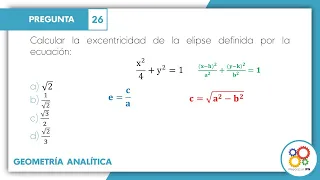 GUÍA IPN 2022- Geometría Analítica Pregunta No. 26