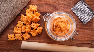 How to Make Cheesy Crackers | Quickest & Most Simple Cracker Recipe