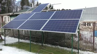 Солнечная электростанция в загородном доме, первые проблемы.