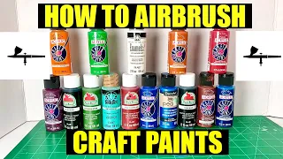 How To Airbrush Cheap Acrylic Craft Paints On Plastic Scale Models