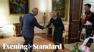 Moment King Charles says 'dear, oh dear' as he meets Prime Minister Liz Truss at Buckingham Palace