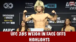 Full UFC 285: Weigh in Face Off Highlights