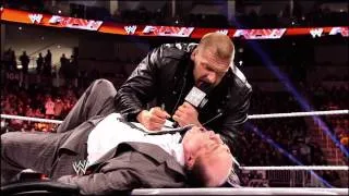 A look at the rivalry between Triple H and Brock Lesnar: Raw, March 25, 2013