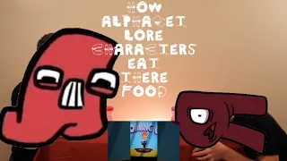 How Alphabet Lore Characters Eat There Food #alphabetlore