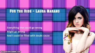 Laura Marano - For the Ride (Lyrics Video)