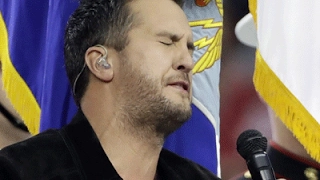 Luke Bryan sings national anthem at Super Bowl