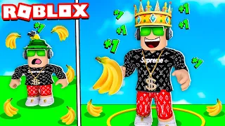 EATING BANANAS AND STOMPING ON PEOPLE in ROBLOX STOMP ARENA