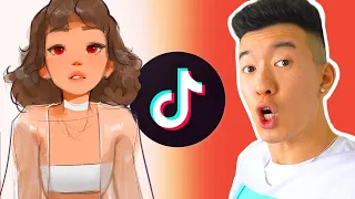 TRYING TIKTOK ART CHALLENGES 😳