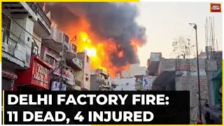 Delhi Factory Fire: 11 Charred To Death In Massive Blaze At Paint Factory In Outer Delhi’s Alipur