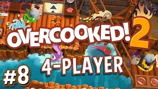 Overcooked 2 - #8 - Bobby Flay is Voldemort! (4 Player Gameplay)