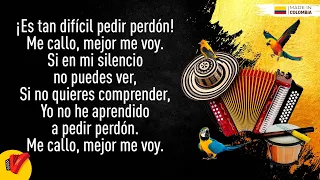 No Sé Pedir Perdón, Binomio De Oro, Video Letra  - Sentir Vallenato