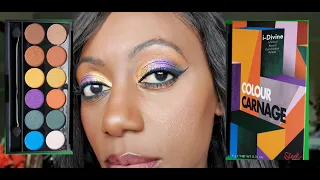 Sleek I Divine Colour Carnage Palette Review | Dark Skin Tutorial