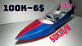 Làm thuyền đua Thái Lan  chỉ với 100k ( diy cheap rc boat)