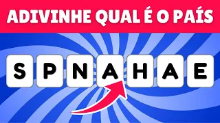 👉 DESAFIO: ADIVINHE O PAÍS COM AS LETRAS EMBARALHADAS | QUIZ EM 7 SEGUNDOS