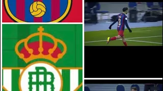 Barcelona 2(4) vrs 2(2)Real Betis … all goals +penalty shootout ||Spanish Super cup Semifinal
