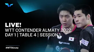 WTT Contender  Almaty 2022 | Day 1 | Table 4 | Session 1