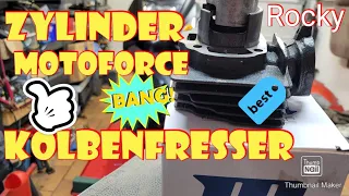 Motoforce neuen Zylinder in Roller einbauen / Kolbenfresser Reparieren / Zylinder wechseln