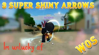 USING 3 SUPER SHINY ARROWS | Roblox World of Stands