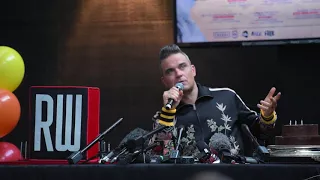 Highlights From Robbie Williams' Auckland Press Conference