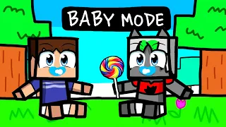 Minecraft BUT We're STUCK in BABY MODE!