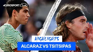 Absolutely Magical! Alcaraz Defeats Tsitsipas In Magnificent Display At French Open | Eurosport