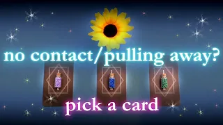 💙Pick a card: No contact/pulling away?💔Why are they silent? Should you reach out? Tarot reading💙