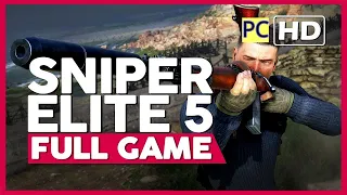 SNIPER ELITE 5 Gameplay Walkthrough FULL GAME [4K 60FPS PC] - No Commentary