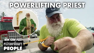 Powerful priest pulls a fire truck with his heavenly muscles | Extraordinary People | New York Post