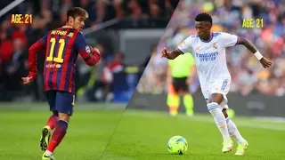 Vinicius Jr vs Neymar Jr - Who Was Better at 21? #neymar #vinijr #zorofoot