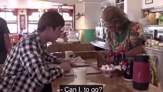 Jin ordering food in English