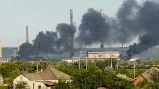 Артобстрел Славянской ТЭС 03  07 2014г