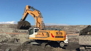 Liebherr 976 Excavator Loading Trucks - Labrianidis Mining Works