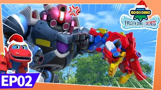 ❄️GOGODINO: Frozen Dino's Secrets❄️ 02 Super Dinos vs. Baba Robot | Dinosaur for Kids | Cartoon