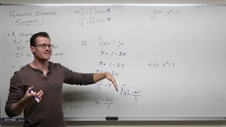 Finding Inverse Functions (Precalculus - College Algebra 51)