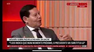 MOURÃO DIZ QUE BOLSONARO TEVE MAIS FORMAÇÃO FÍSICA DO QUE INTELECTUAL NO EXÉRCITO