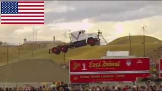 Amazing footage of truck jump world record