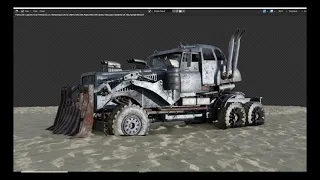 Blender. "Mad Max" The War Rig Furiosa. Ч-7