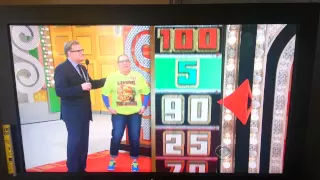 Price is right big wheel spin fall (very funny)