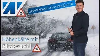 Schneesturm im Bergland! Blitzbesuch des Winters bringt Flocken bis runter, Samstag wieder milder!