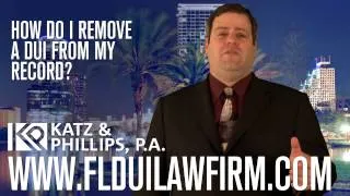 How do I remove a DUI from my record?