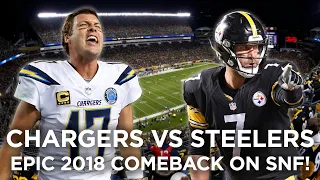 Philip Rivers Leads Chargers to COMEBACK WIN vs Steelers on SNF | NFL Throwback | LA Chargers