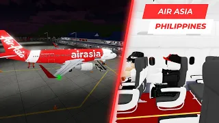 Inaugural Flight | AirAsia Philippines | A320 | Economy Class (ROBLOX Airline Flight Review)