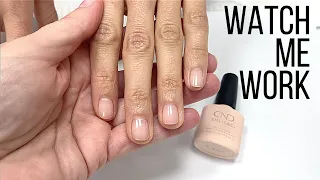 Mani + CND Shellac Soft Pink [BEST SOFT PINK MIX] WATCH ME WORK